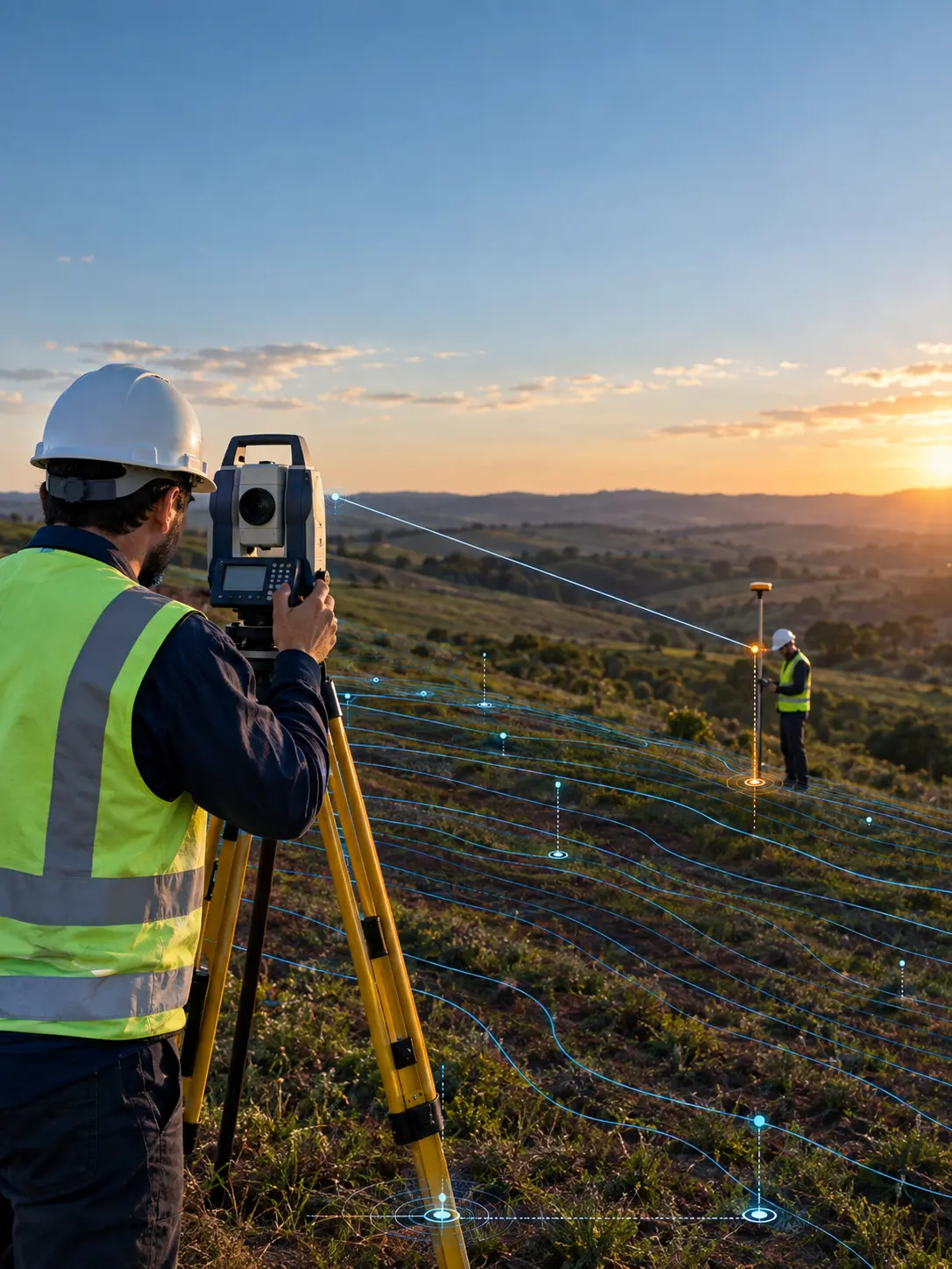 Levantamento topográfico planialtimétrico georreferenciado